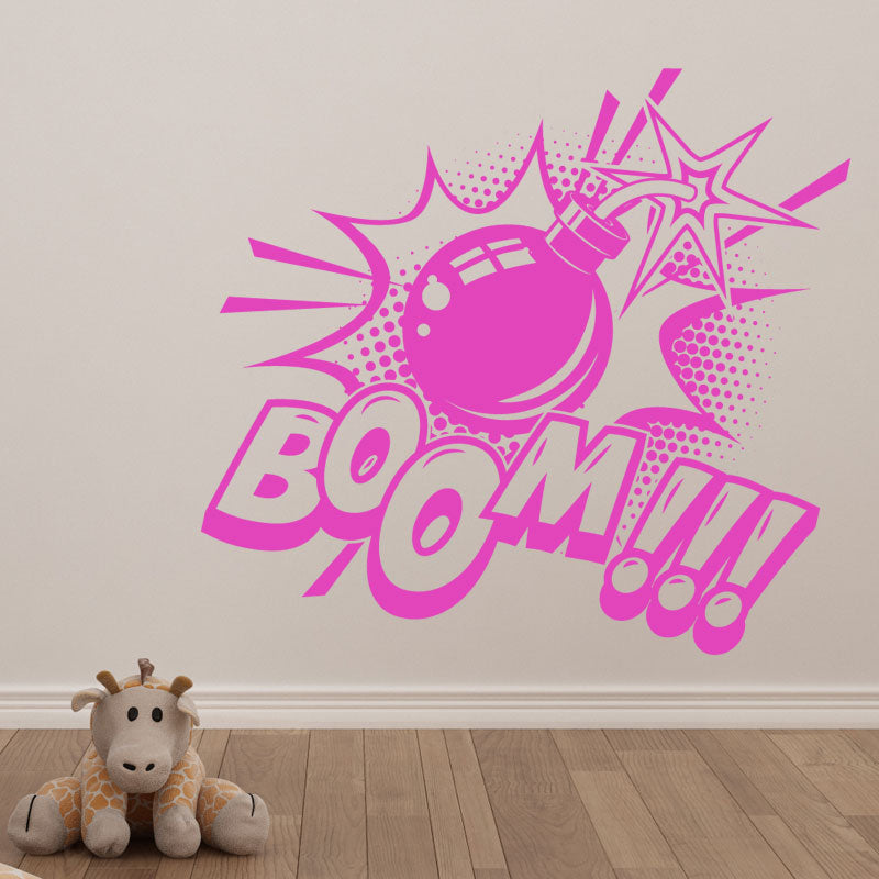 boom pop wall sticker