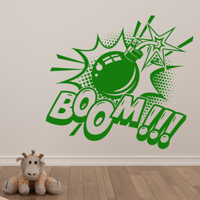 boom pop wall sticker