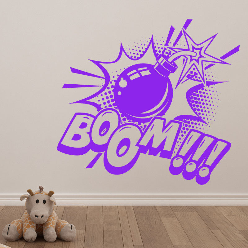 boom pop wall sticker