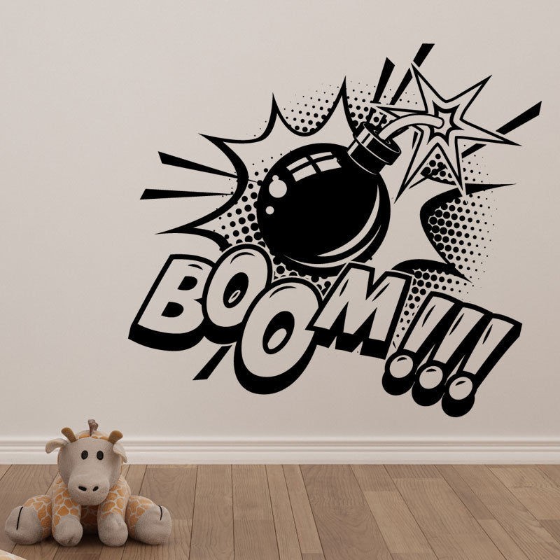 boom pop wall sticker