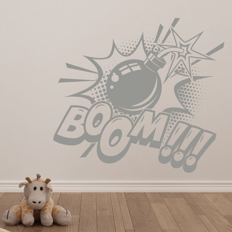 boom pop wall sticker