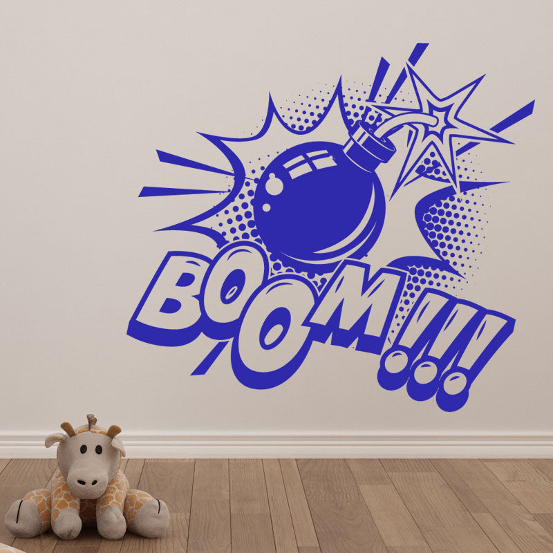 boom pop wall sticker