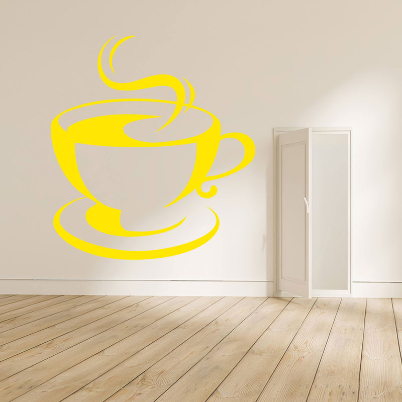 coffee cup wall sticker