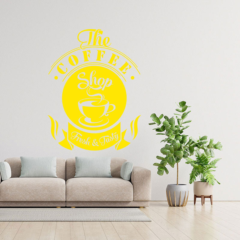 coffee shop wall art sticker wall sticker