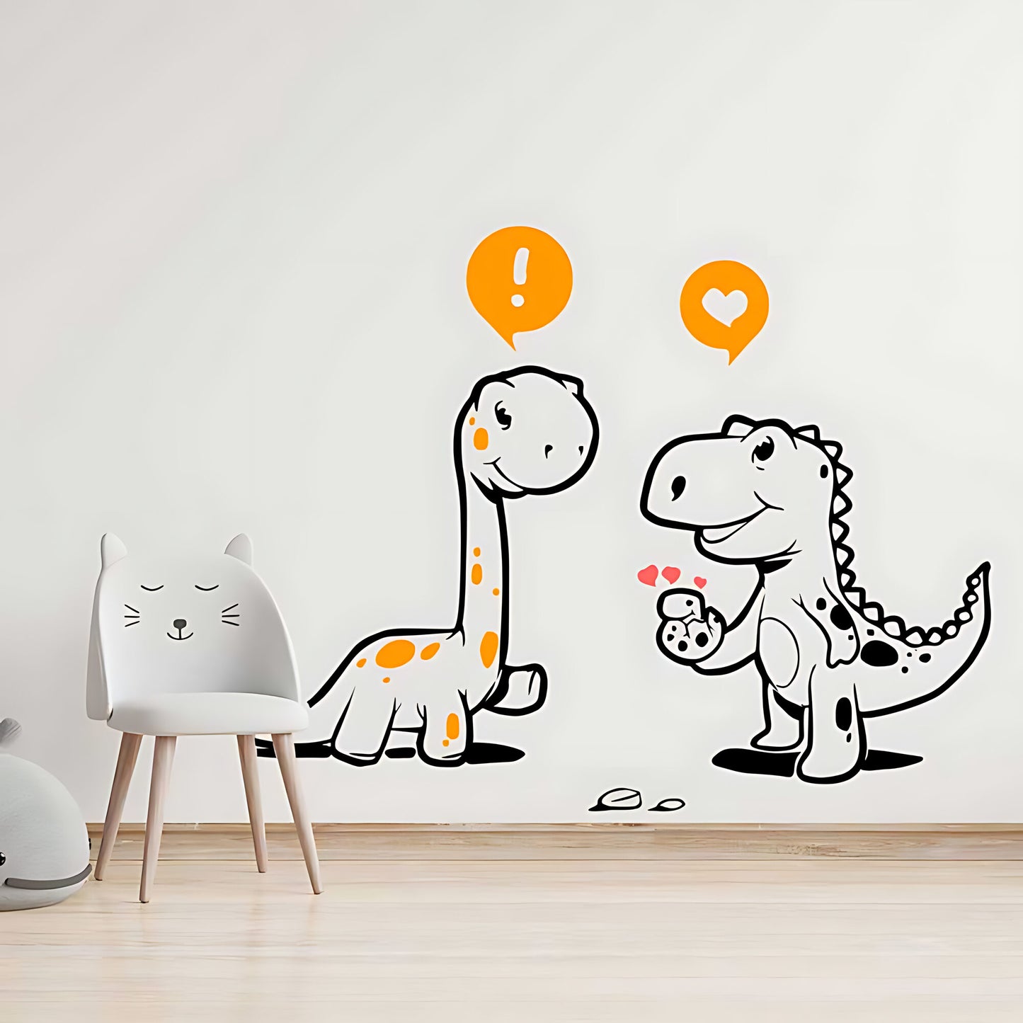 Cute Dinosaur Nursery Wall Stickers