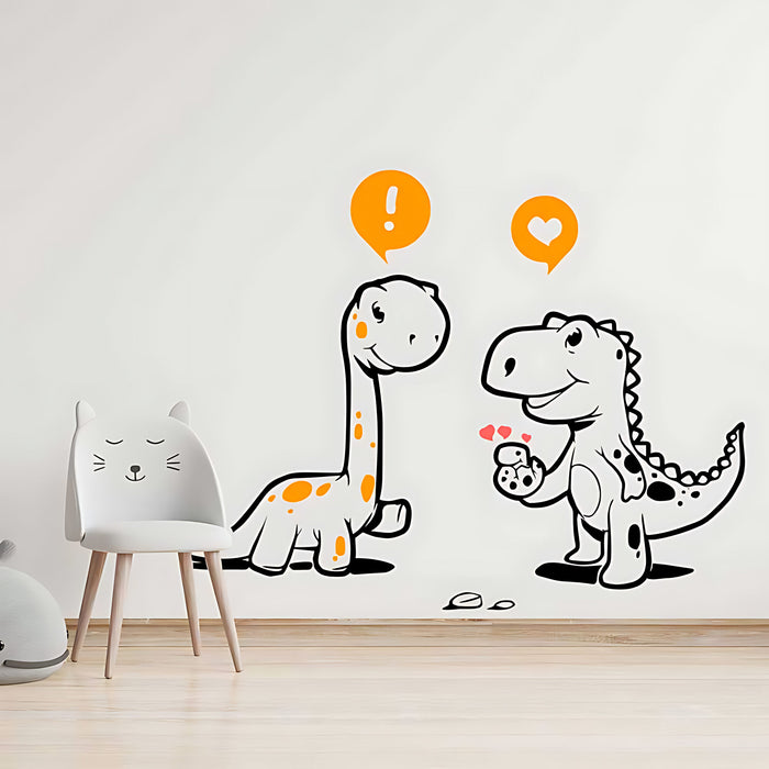 Cute Dinosaur Nursery Wall Stickers