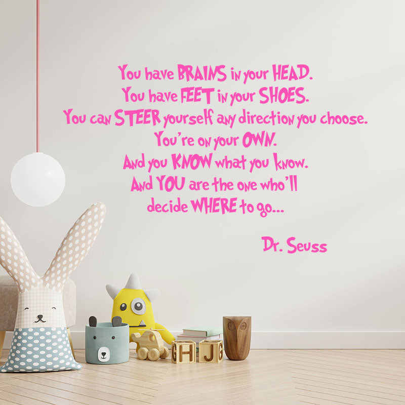 you have brains in your wall sticker