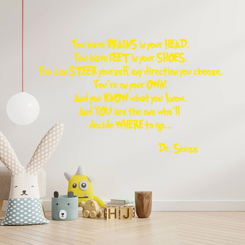 you have brains in your wall sticker