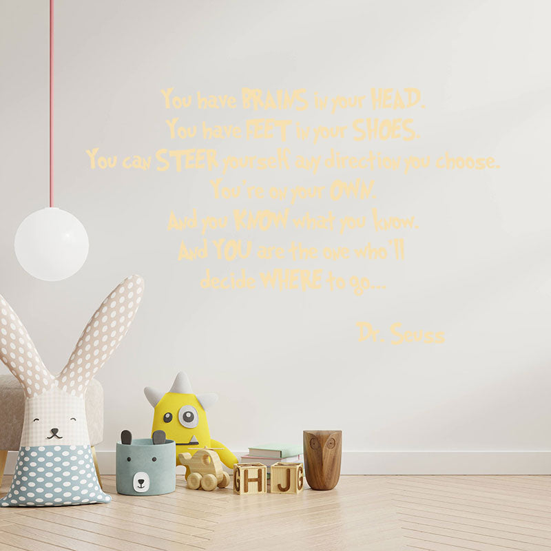 you have brains in your wall sticker