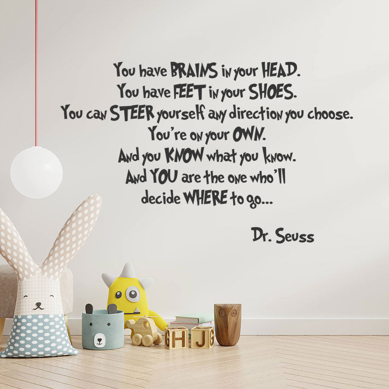 you have brains in your wall sticker