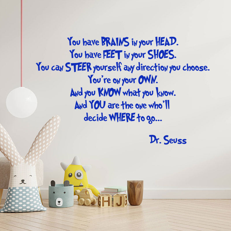you have brains in your wall sticker