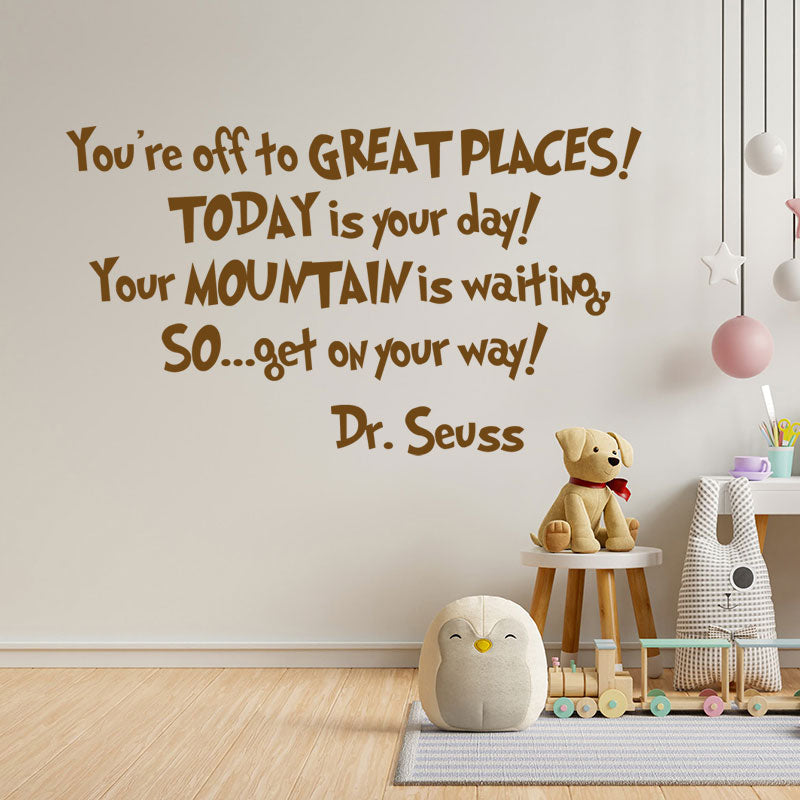 you are off to great wall sticker