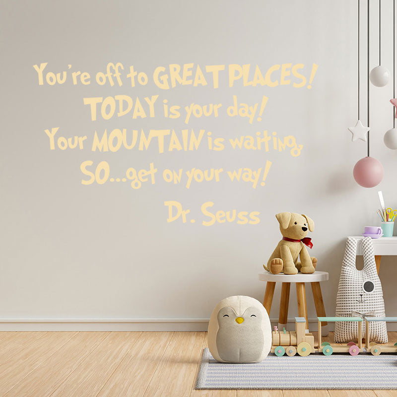 you are off to great wall sticker