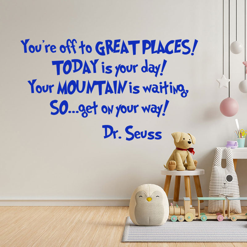 you are off to great wall sticker