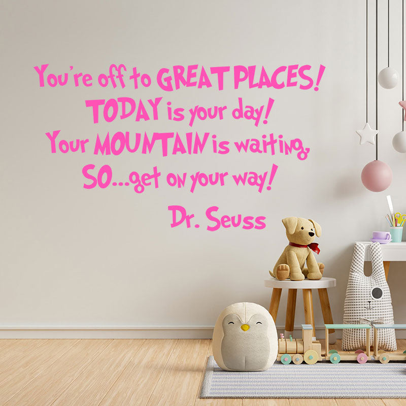 you are off to great wall sticker