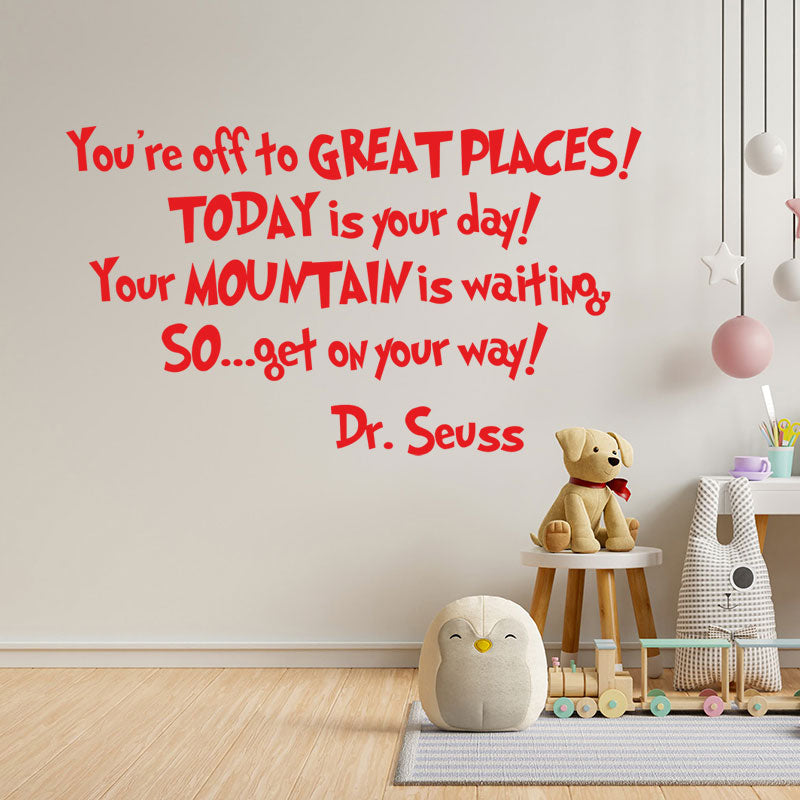 you are off to great wall sticker