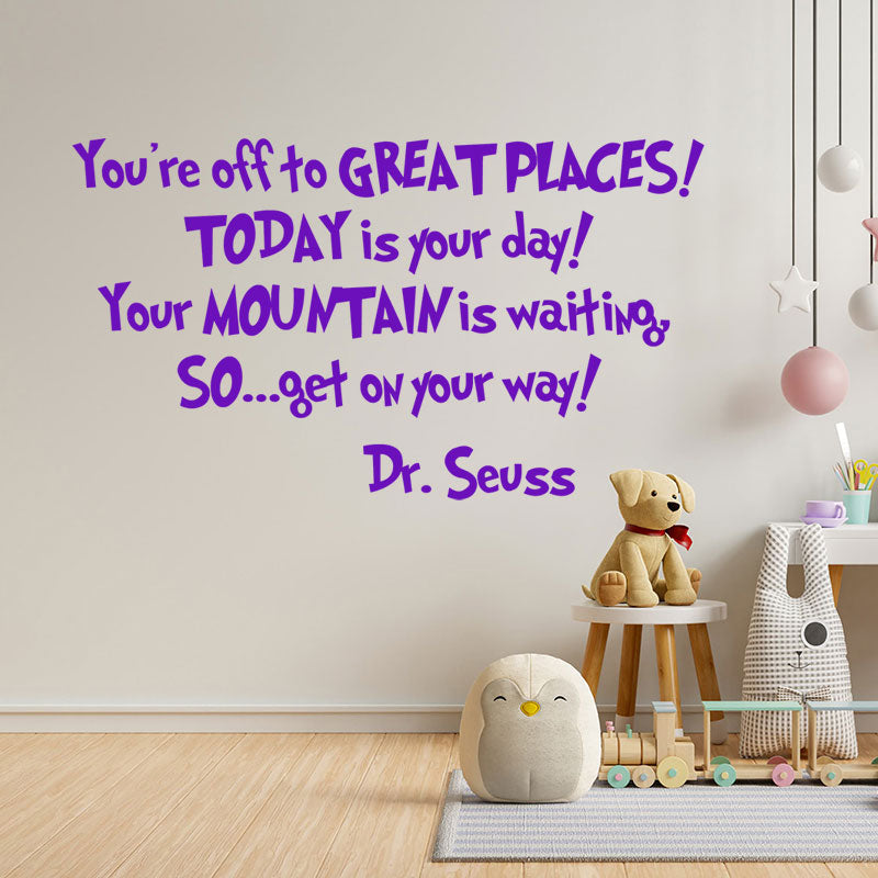 you are off to great wall sticker