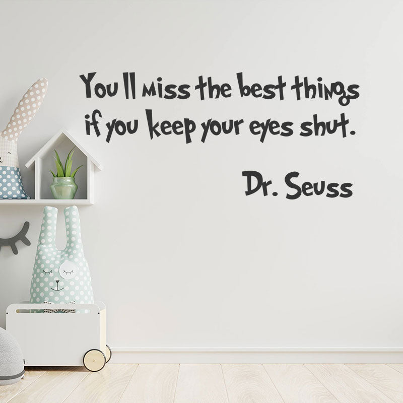 you ll miss best things dr seuss sticker