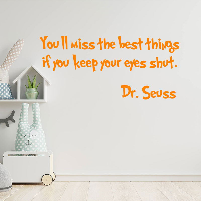you ll miss best things dr seuss sticker
