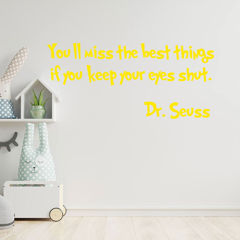 you ll miss best things dr seuss sticker