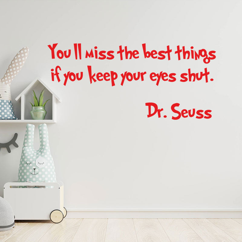 you ll miss best things dr seuss sticker