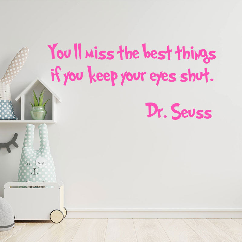 you ll miss best things dr seuss sticker