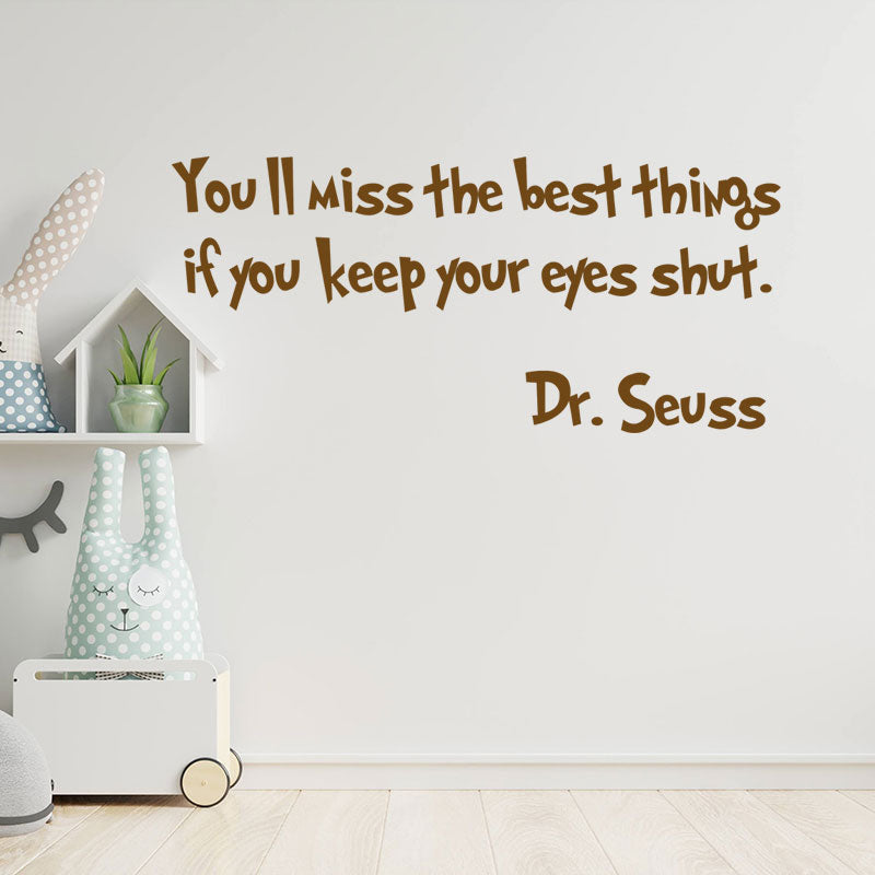 you ll miss best things dr seuss sticker