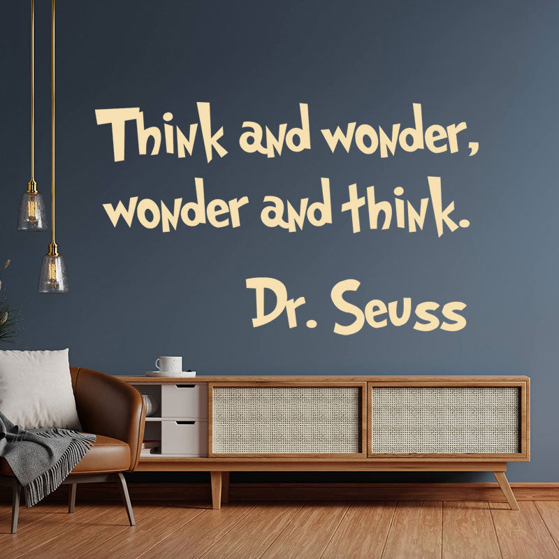 think wonder dr seuss wall sticker