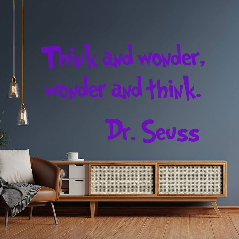 think wonder dr seuss wall sticker