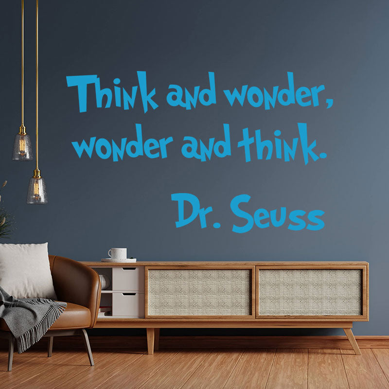 think wonder dr seuss wall sticker
