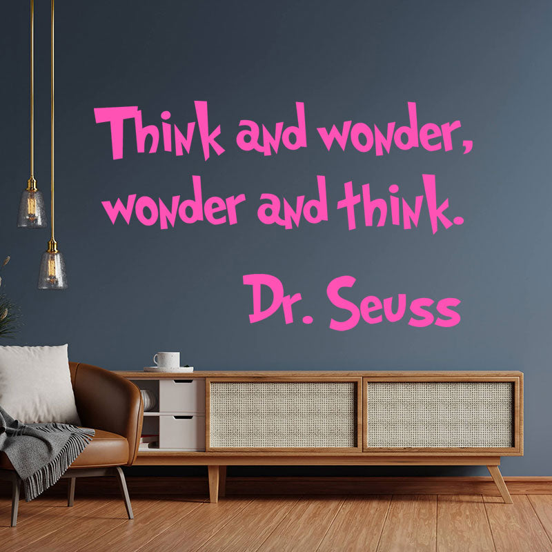 think wonder dr seuss wall sticker