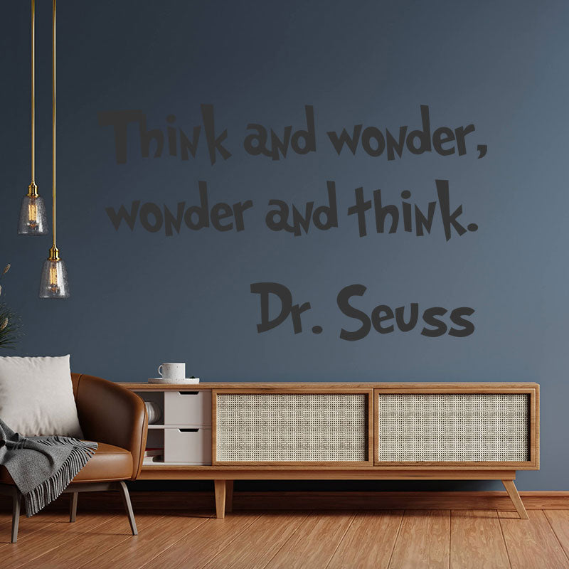 think wonder dr seuss wall sticker