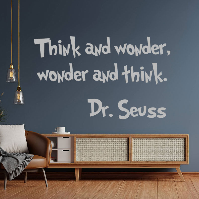 think wonder dr seuss wall sticker