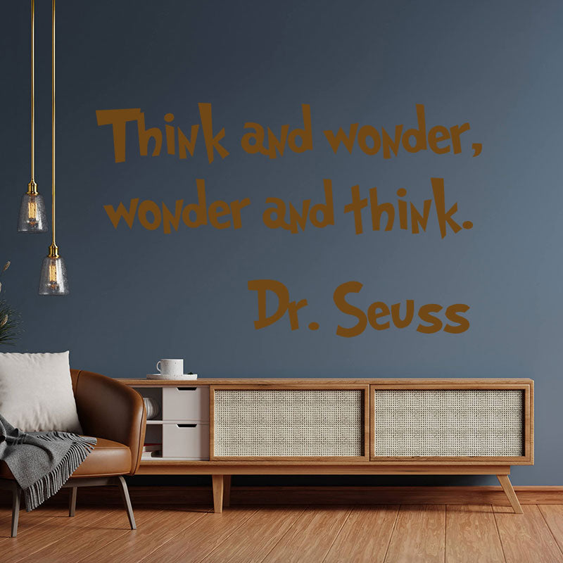 think wonder dr seuss wall sticker