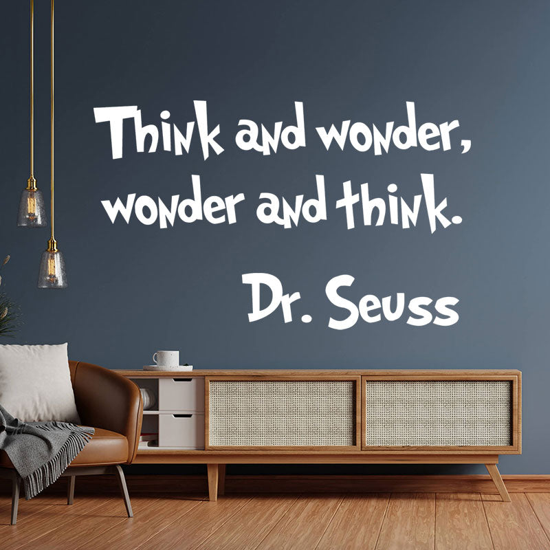 think wonder dr seuss wall sticker