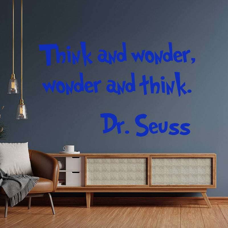 think wonder dr seuss wall sticker