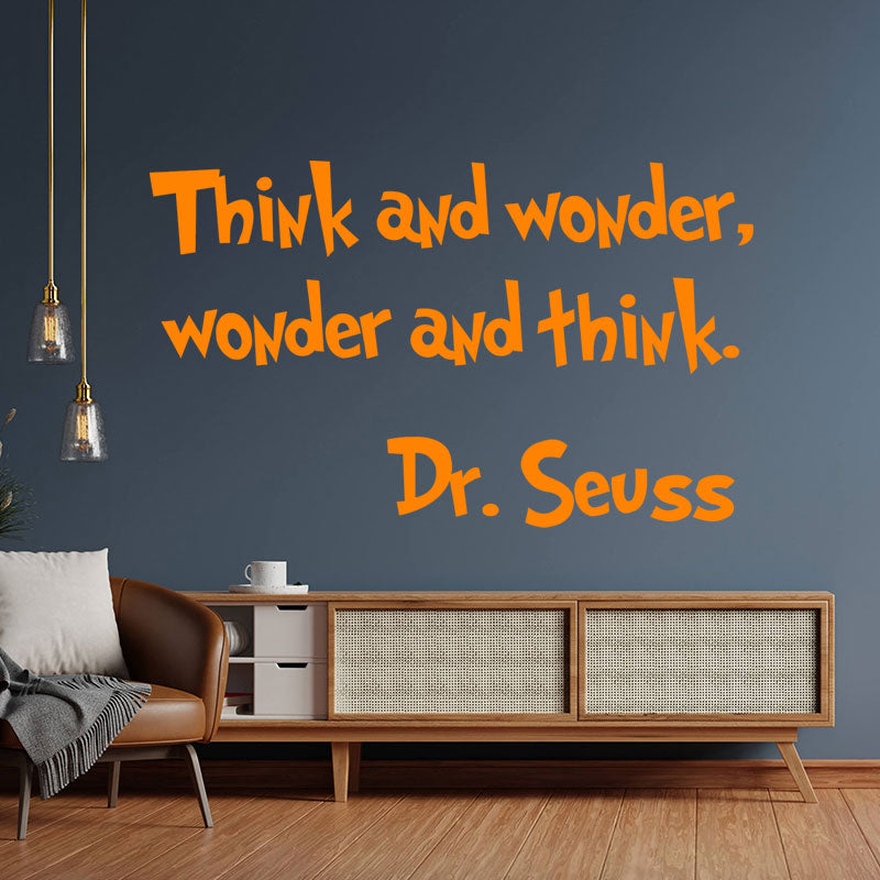 think wonder dr seuss wall sticker