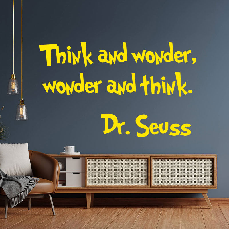 think wonder dr seuss wall sticker
