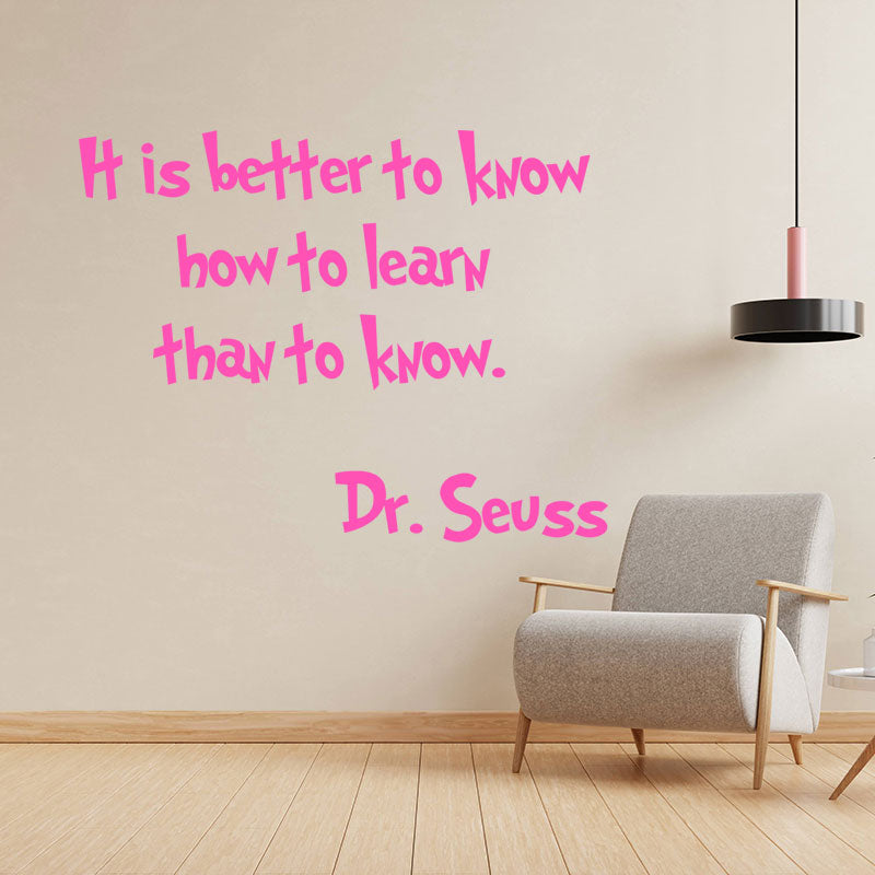 better to know how learn dr seuss sticker