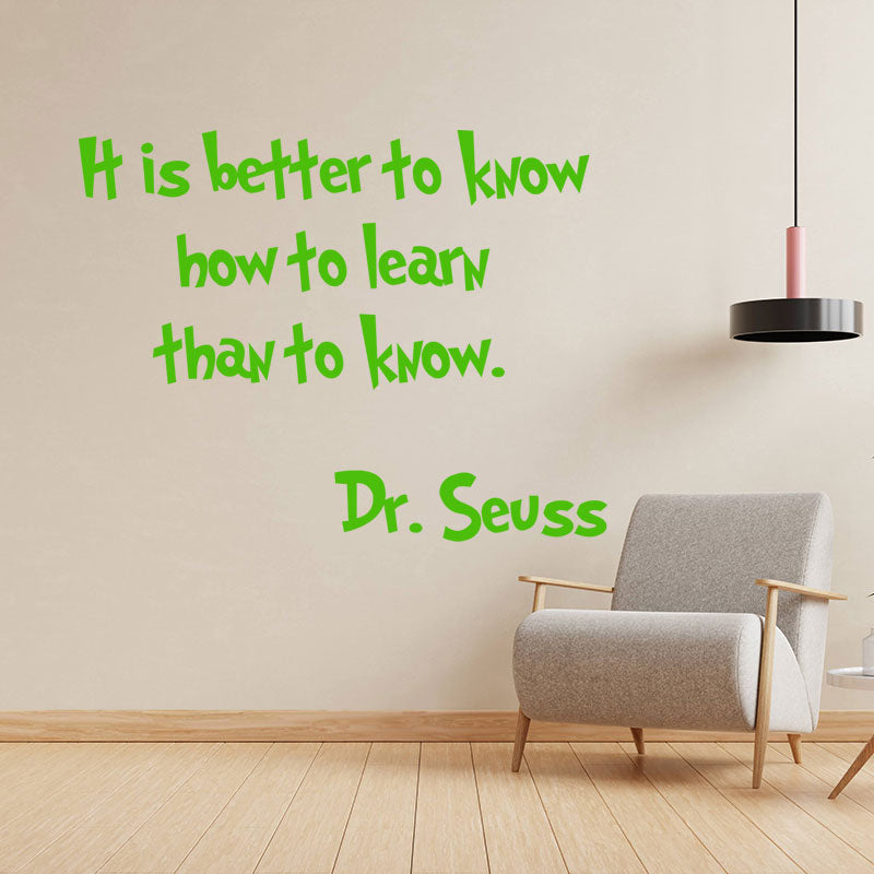 better to know how learn dr seuss sticker