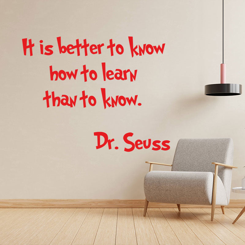 better to know how learn dr seuss sticker