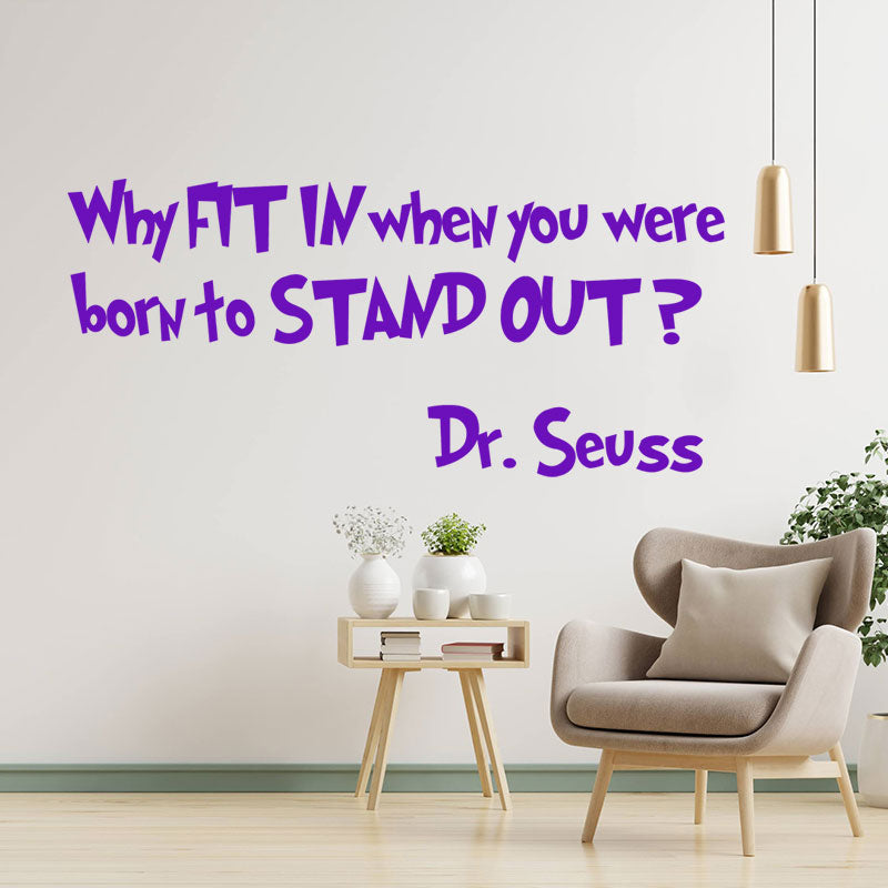 dr seuss quote wall sticker