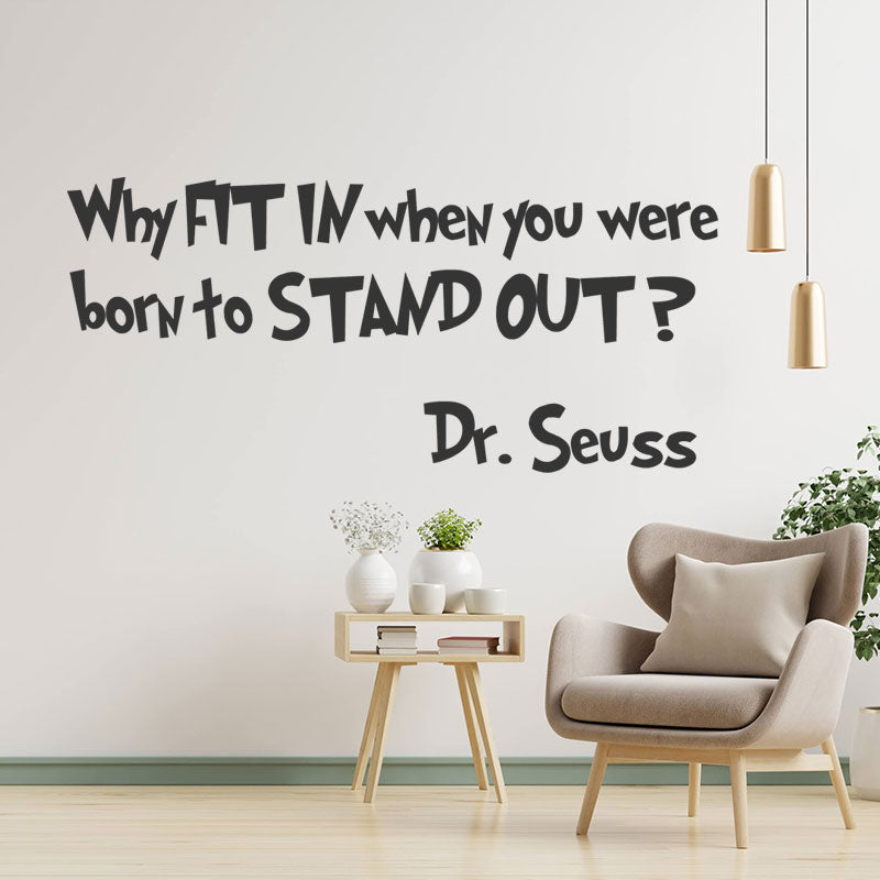 dr seuss quote wall sticker