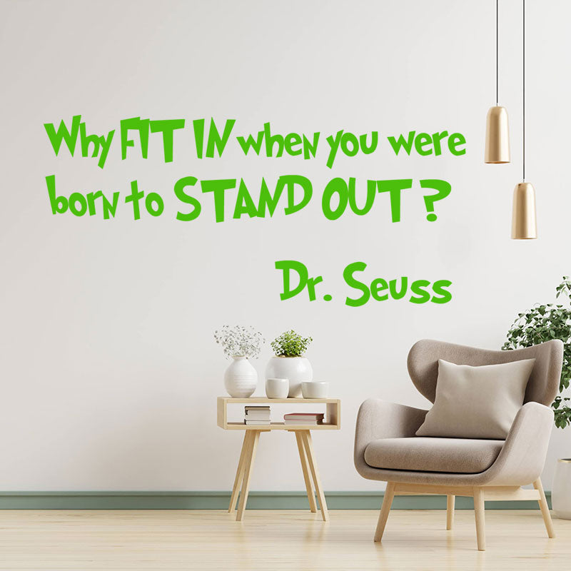 dr seuss quote wall sticker