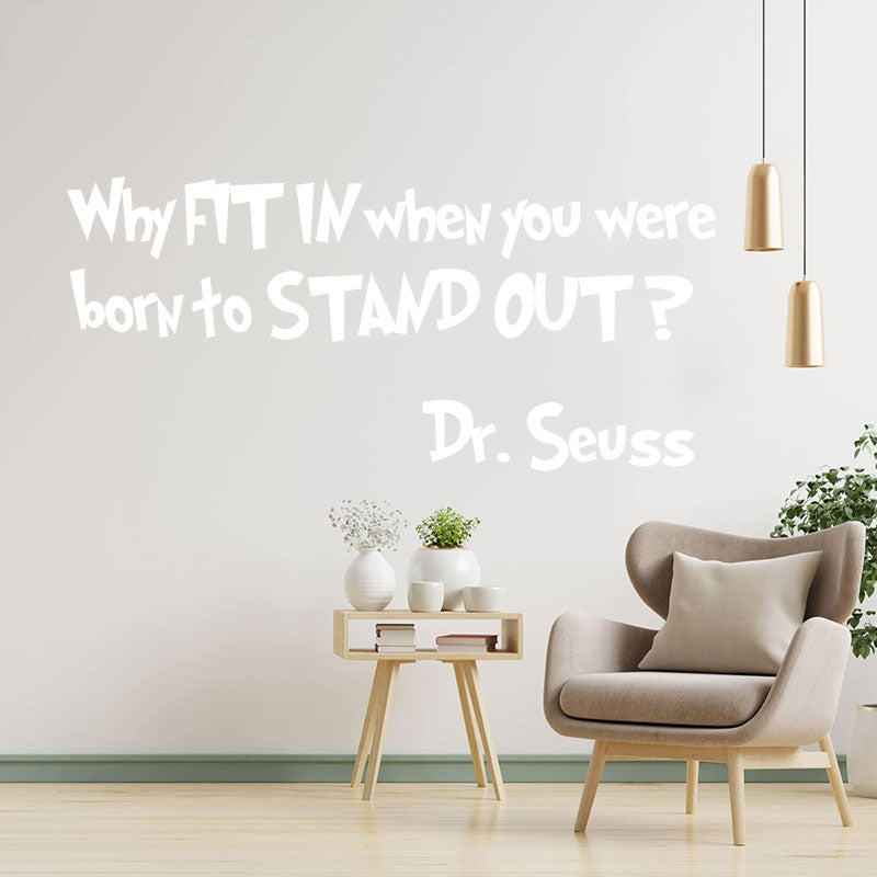 dr seuss quote wall sticker