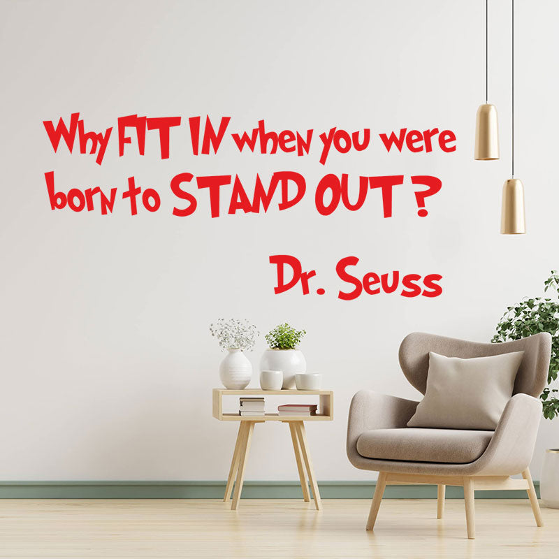 dr seuss quote wall sticker