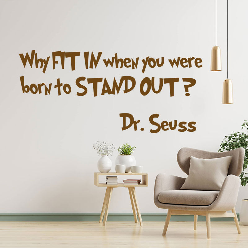 dr seuss quote wall sticker