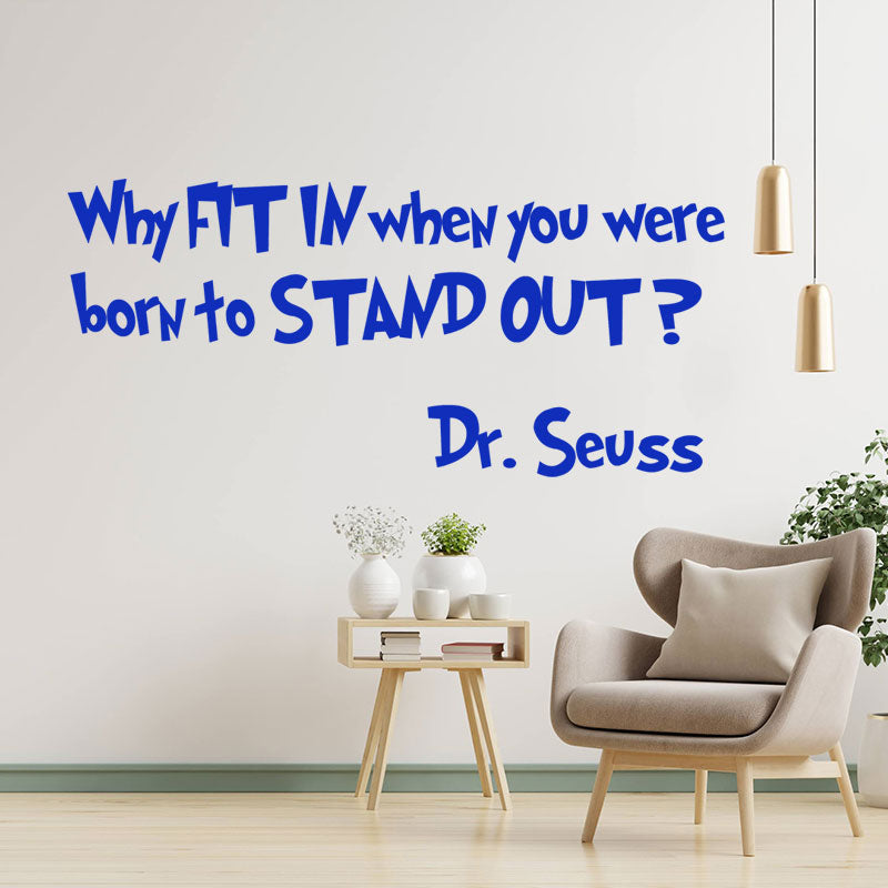 dr seuss quote wall sticker