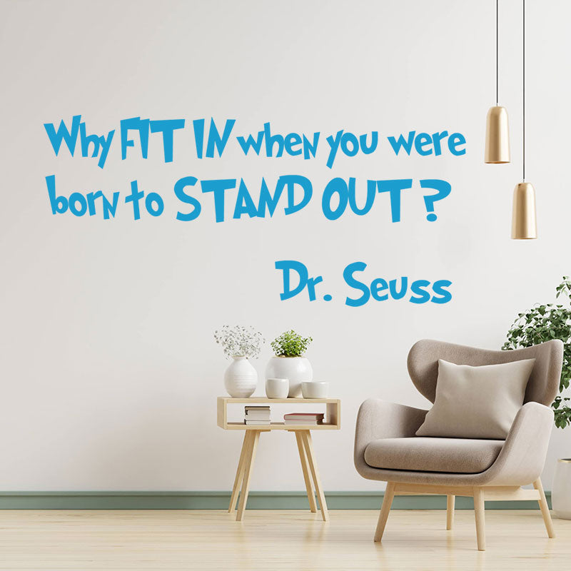 dr seuss quote wall sticker
