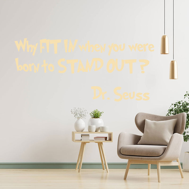 dr seuss quote wall sticker